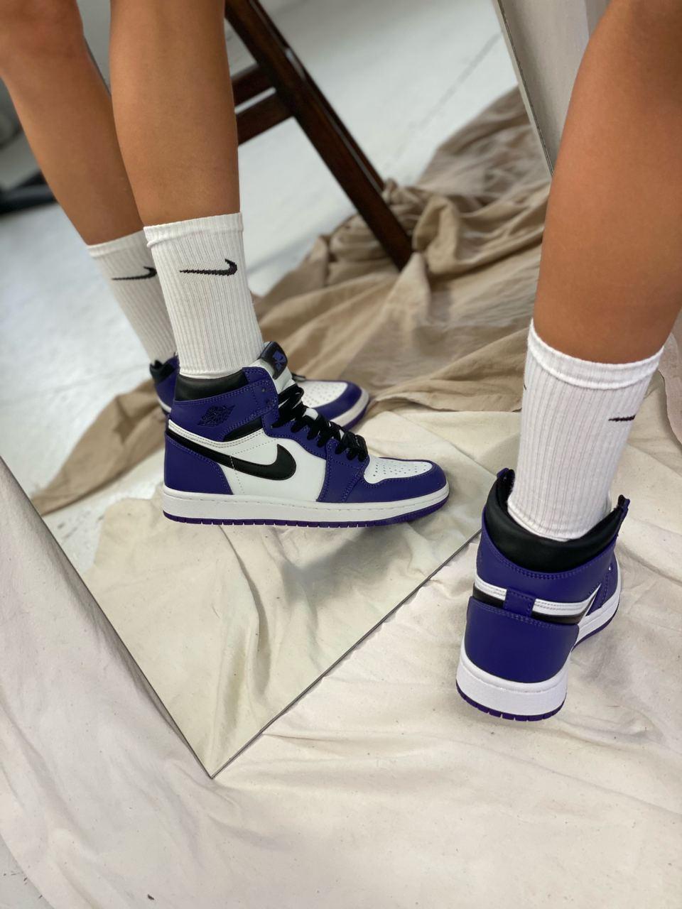 Nike Air Jordan 1 Retro High Violet White Black 1