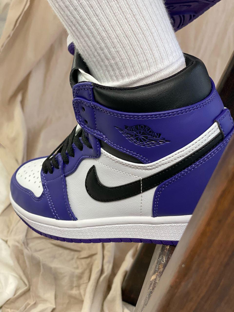 Nike Air Jordan 1 Retro High Violet White Black 1
