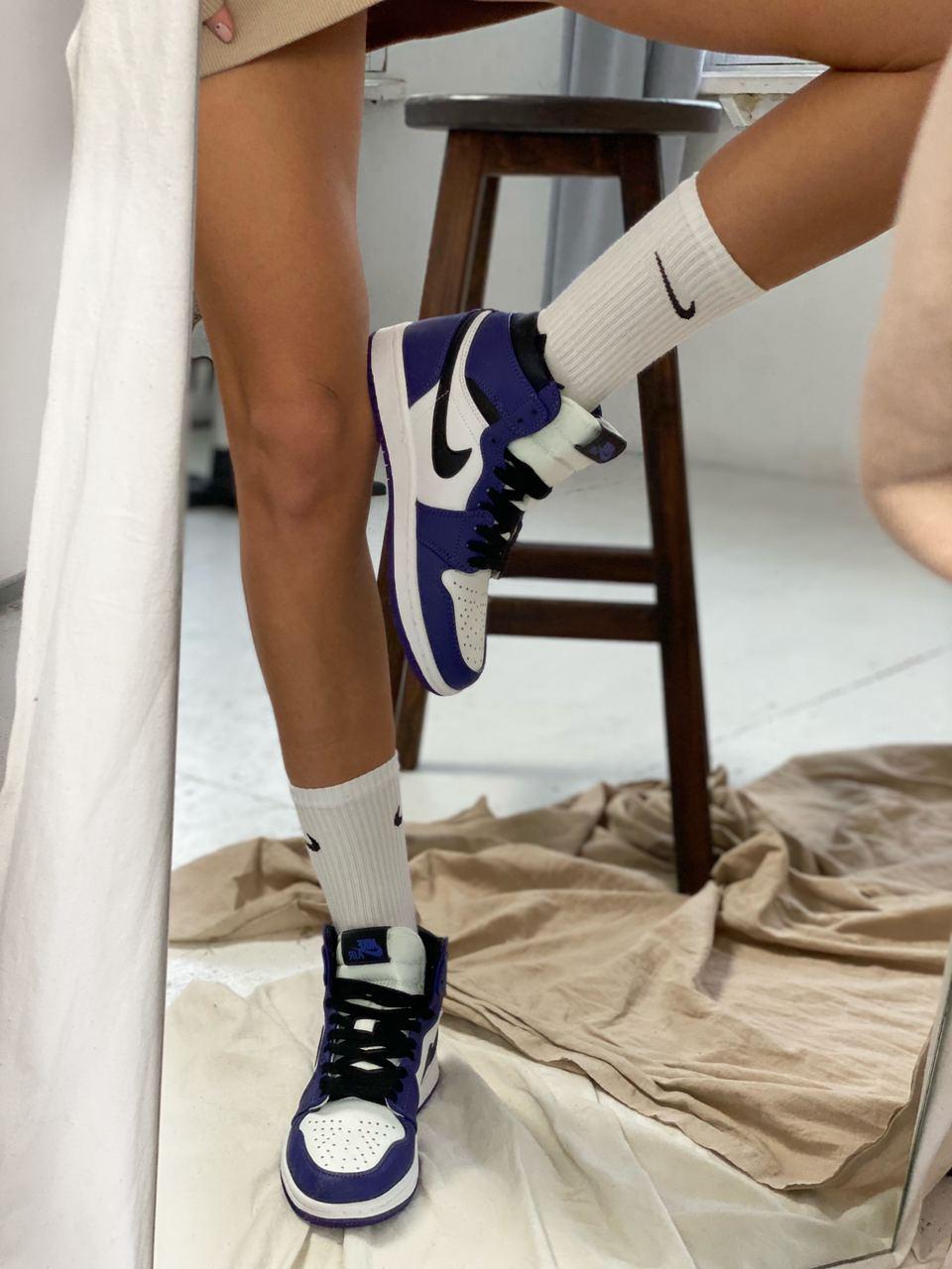 Nike Air Jordan 1 Retro High Violet White Black 1