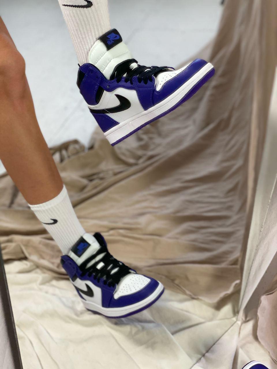 Nike Air Jordan 1 Retro High Violet White Black 1