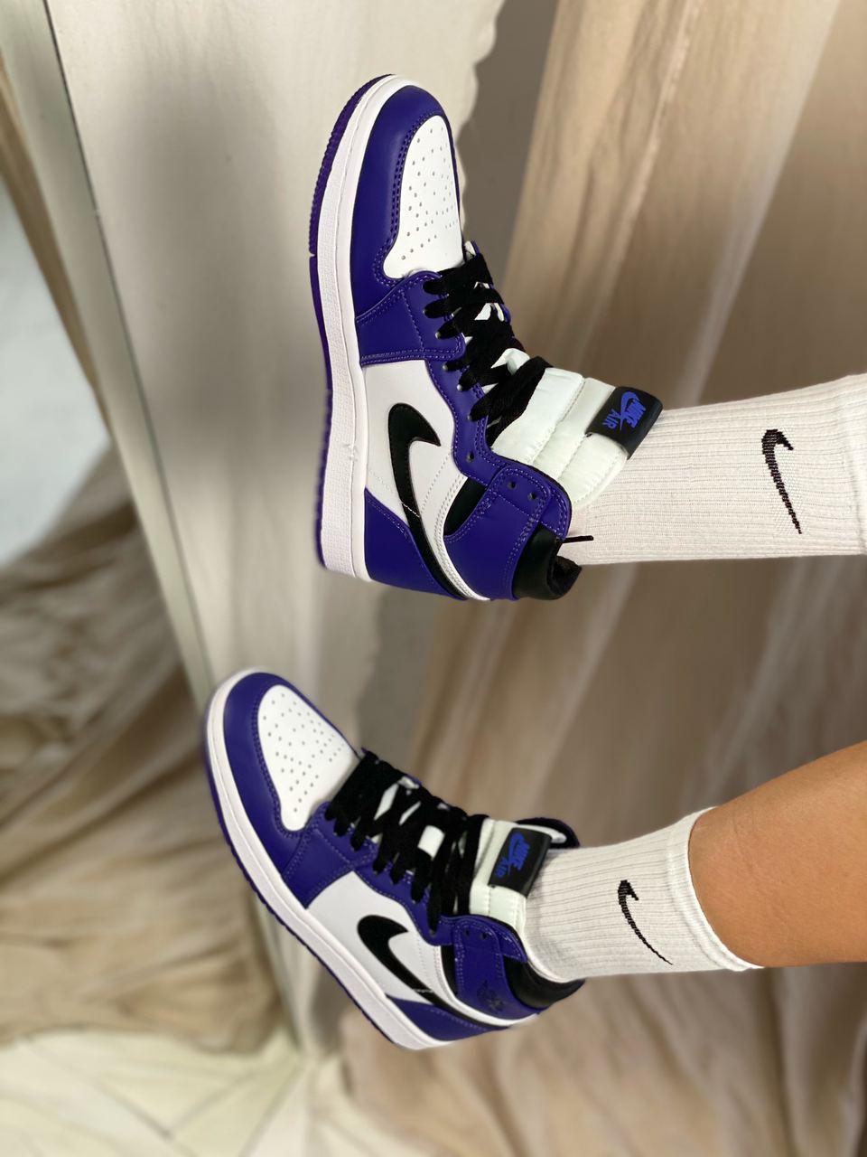 Nike Air Jordan 1 Retro High Violet White Black 1