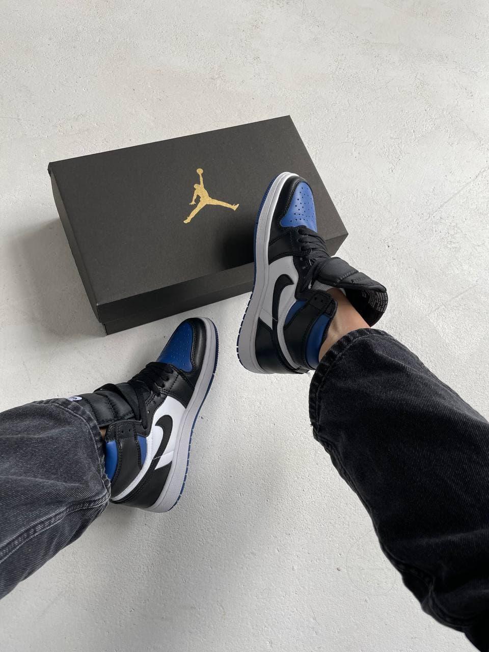 Nike Air Jordan 1 Retro High Black Blue White Royal