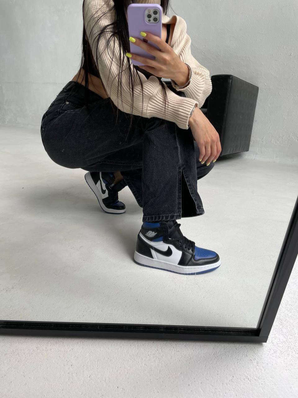 Nike Air Jordan 1 Retro High Black Blue White Royal