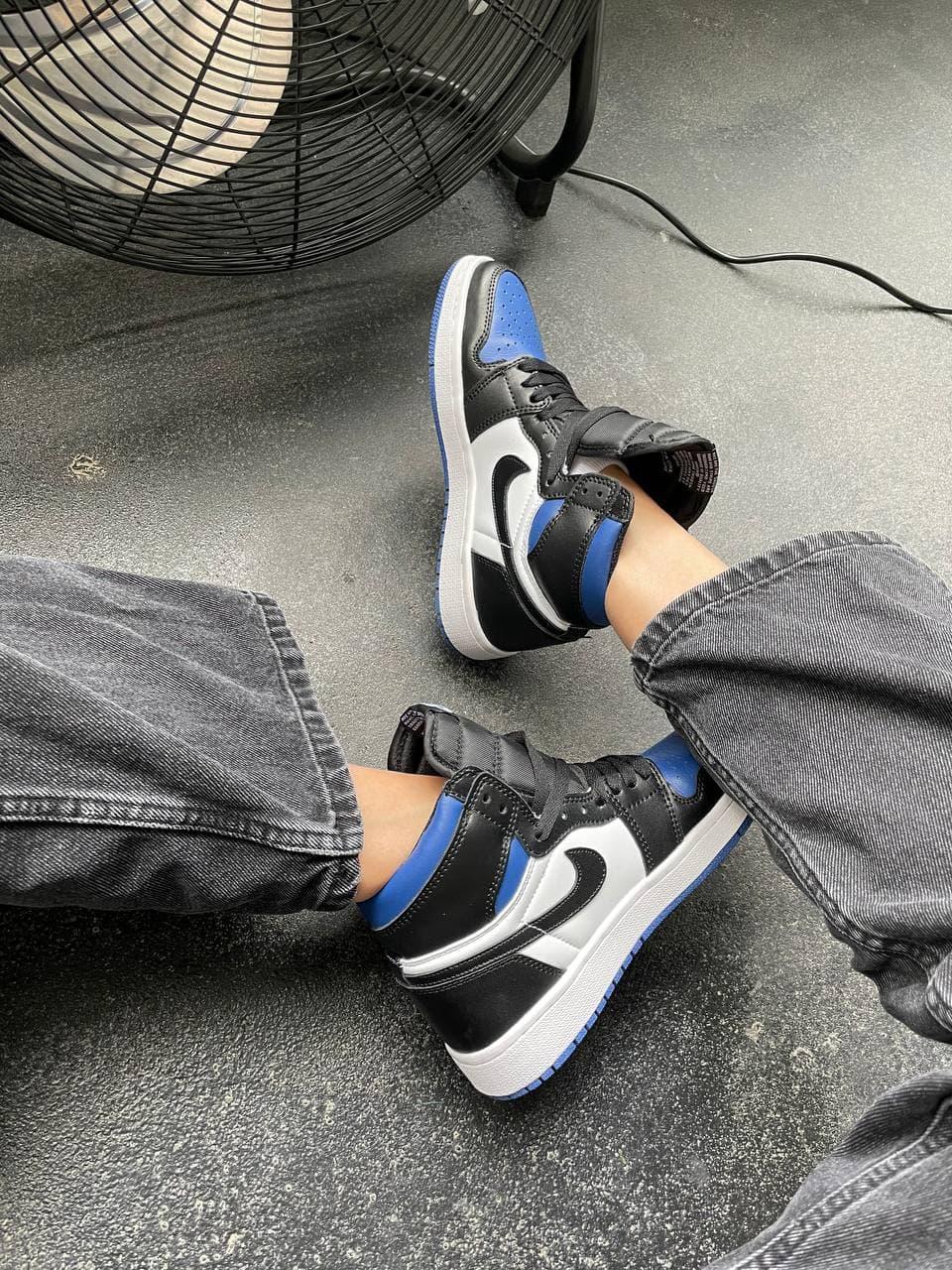 Nike Air Jordan 1 Retro High Black Blue White Royal