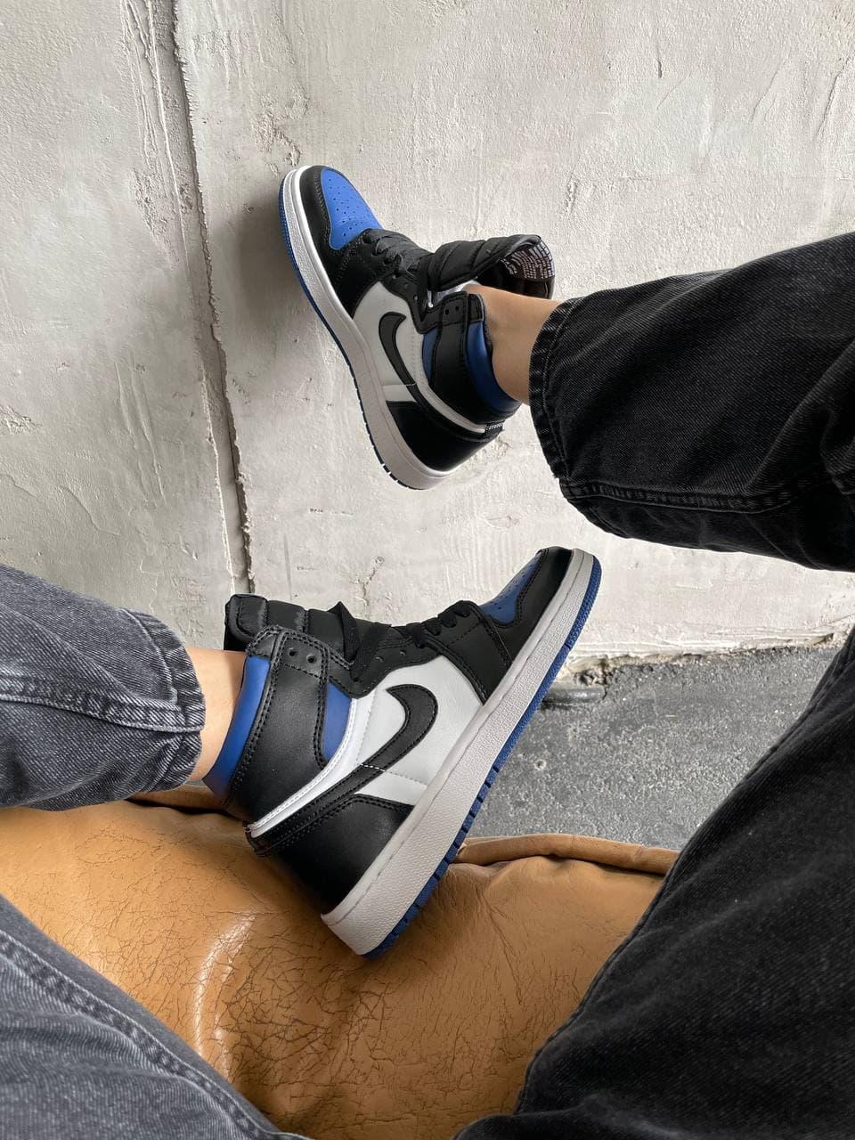 Nike Air Jordan 1 Retro High Black Blue White Royal