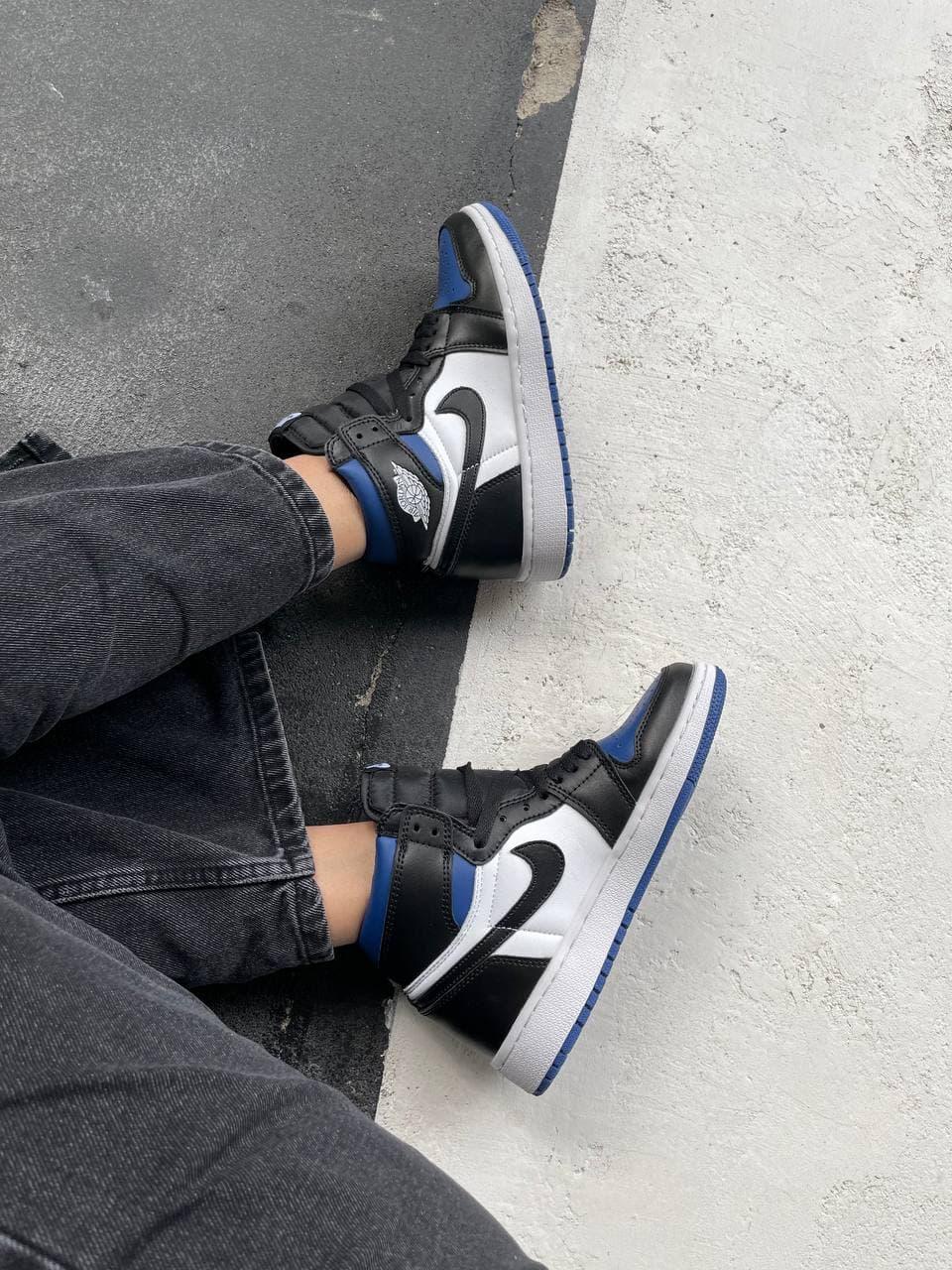 Nike Air Jordan 1 Retro High Black Blue White Royal