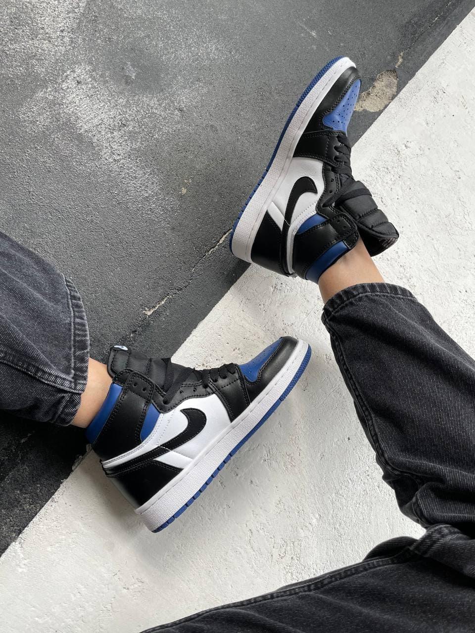 Nike Air Jordan 1 Retro High Black Blue White Royal