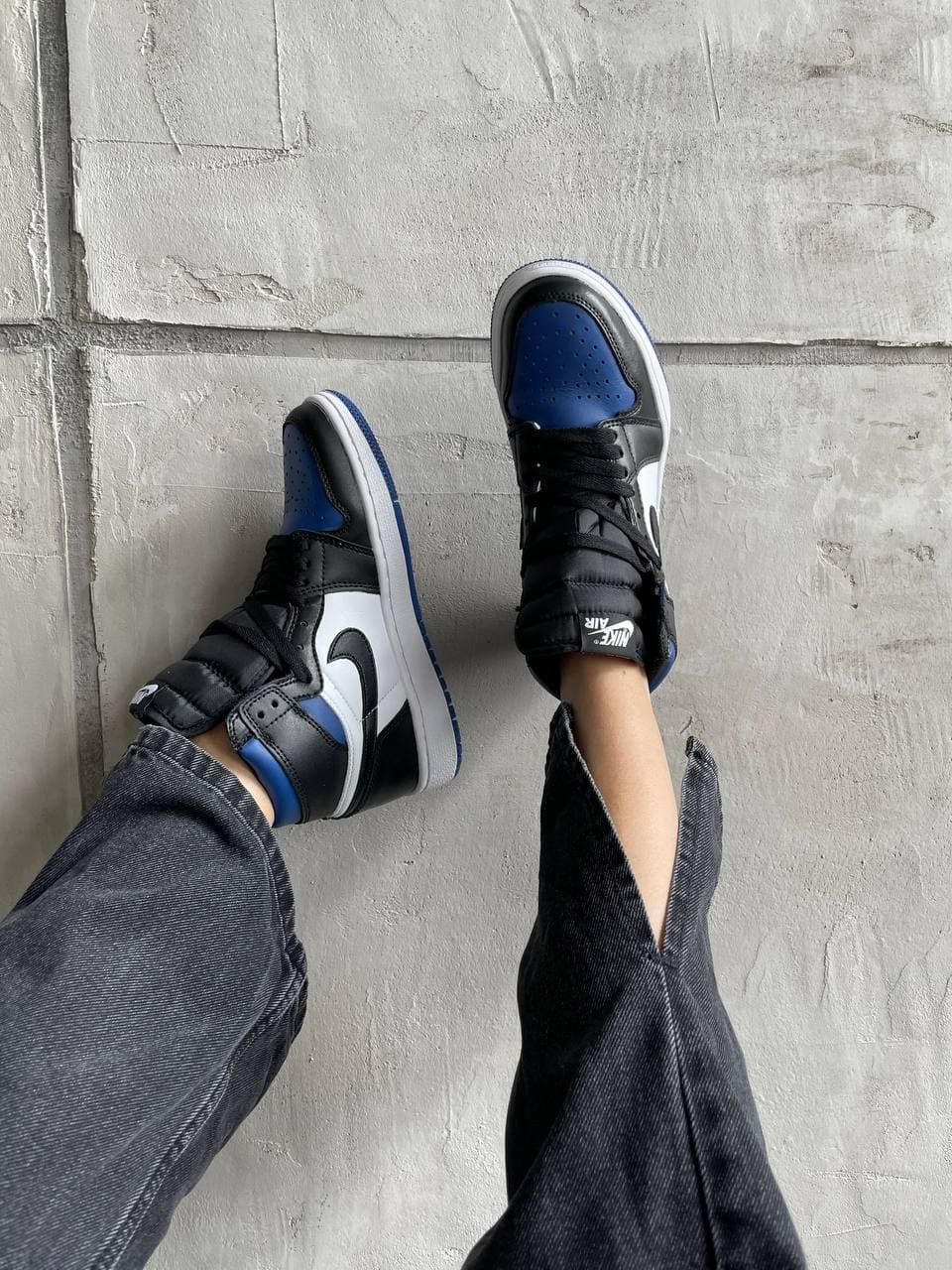 Nike Air Jordan 1 Retro High Black Blue White Royal