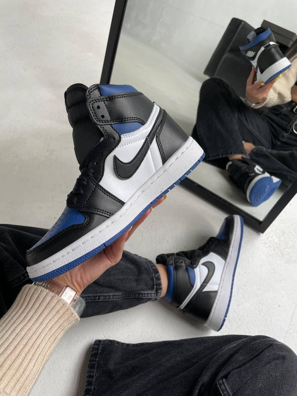 Nike Air Jordan 1 Retro High Black Blue White Royal