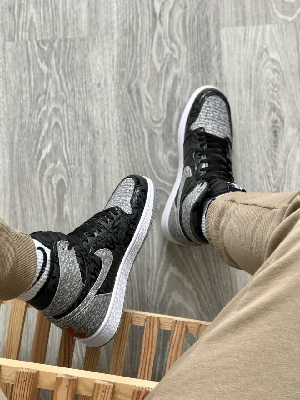 Nike Air Jordan 1 Retro High Black Grey v2