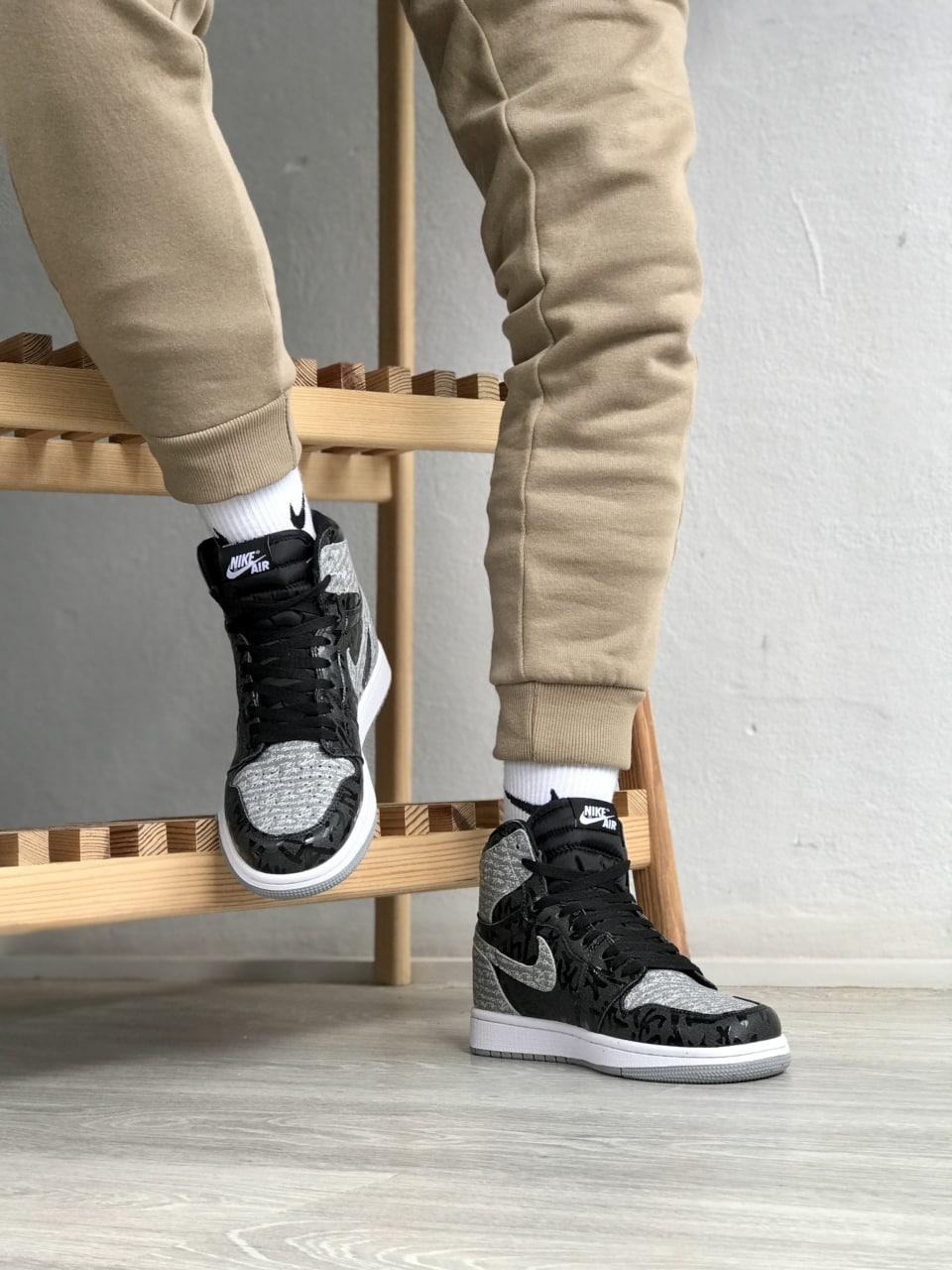 Nike Air Jordan 1 Retro High Black Grey v2