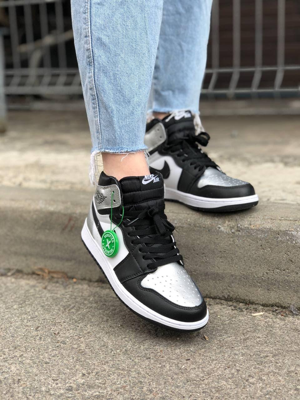 Nike Air Jordan 1 Retro High Black Silver White