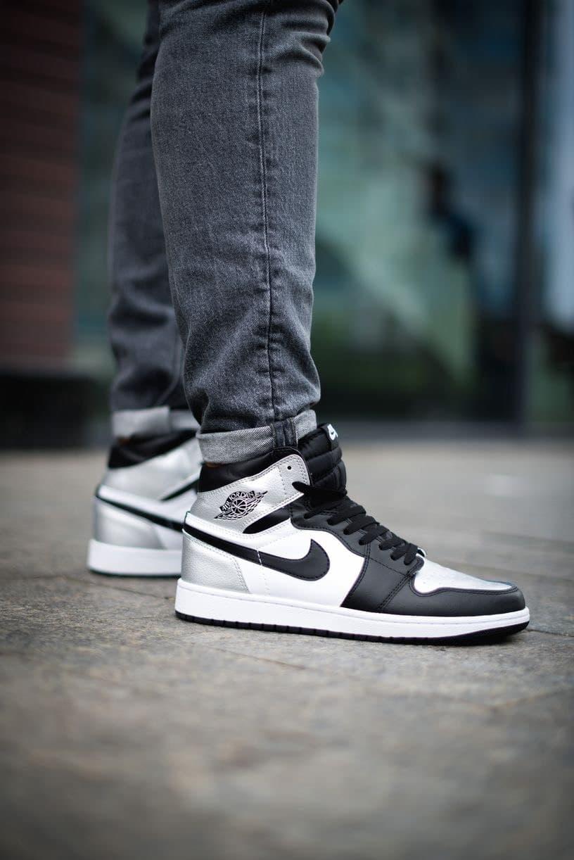 Nike Air Jordan 1 Retro High Black Silver White