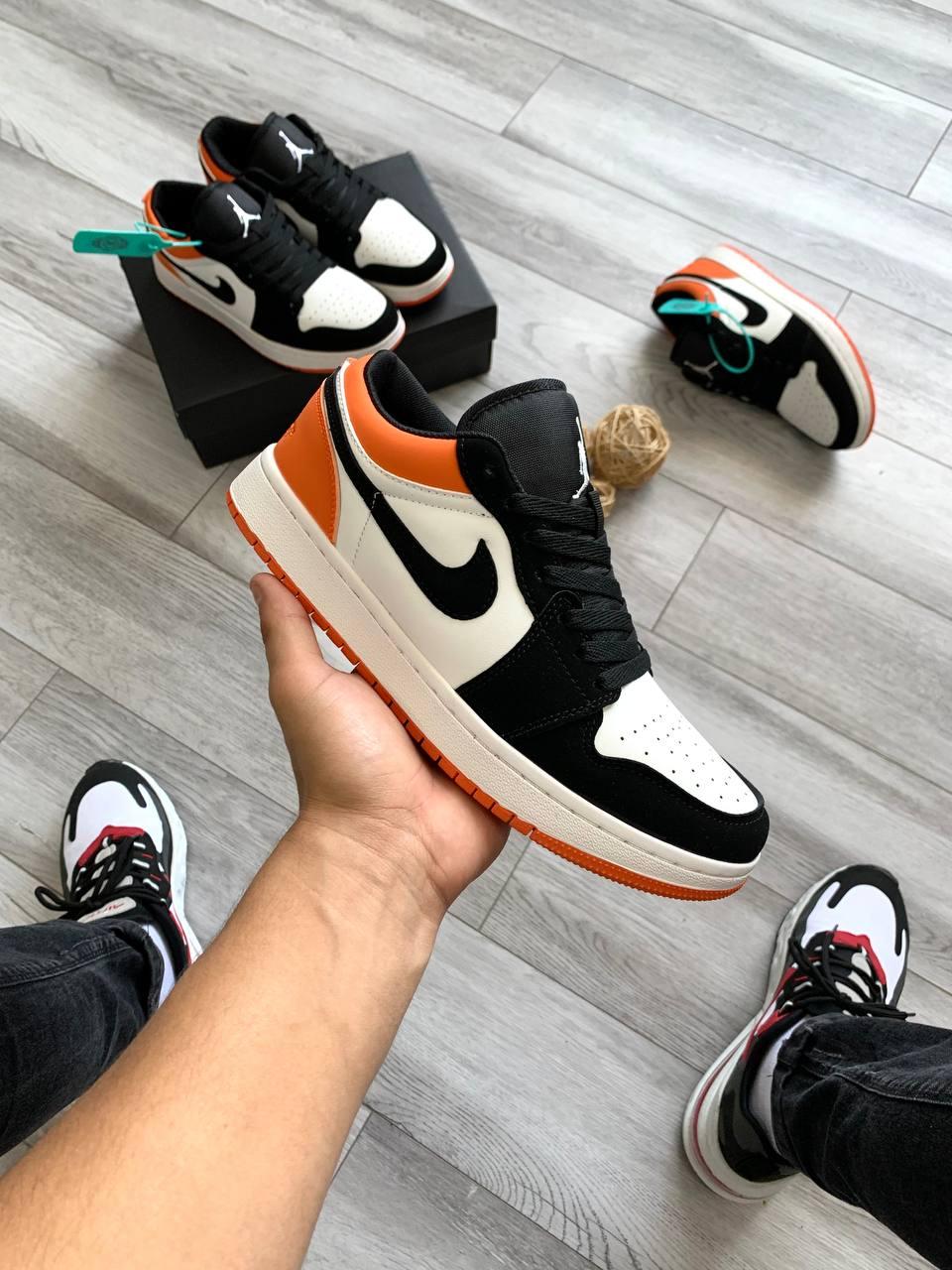Nike Air Jordan 1 Low Black White Orange