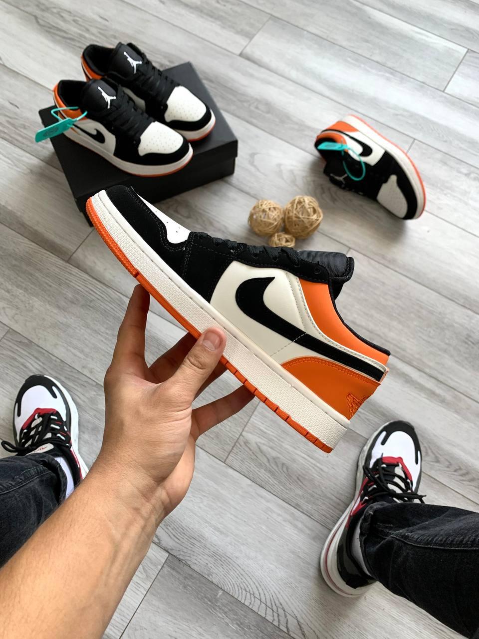 Nike Air Jordan 1 Low Black White Orange