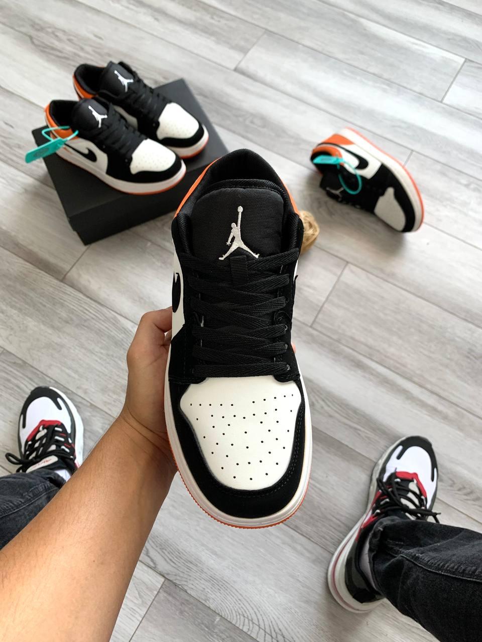 Nike Air Jordan 1 Low Black White Orange