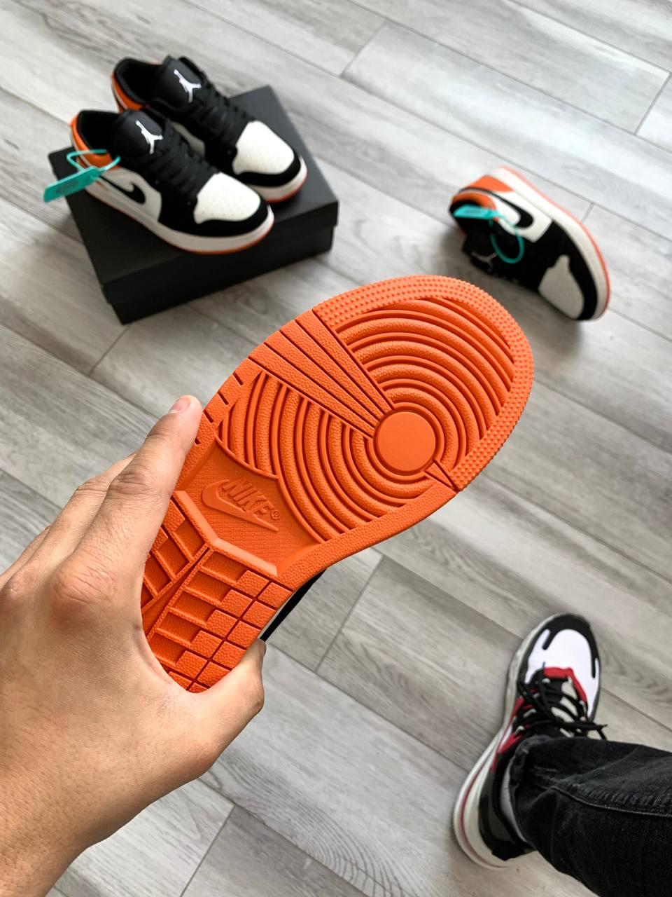 Nike Air Jordan 1 Low Black White Orange