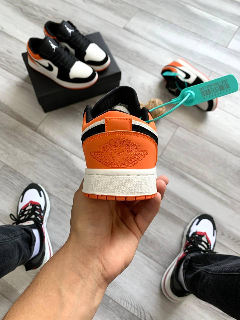 Nike Air Jordan 1 Low Black White Orange