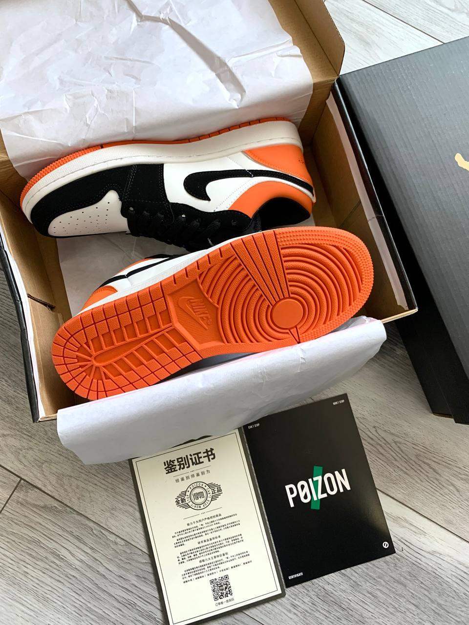 Nike Air Jordan 1 Low Black White Orange