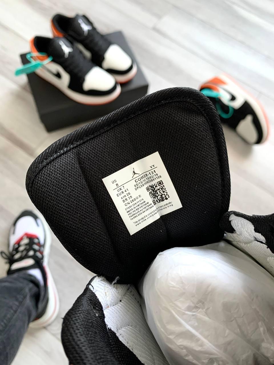 Nike Air Jordan 1 Low Black White Orange