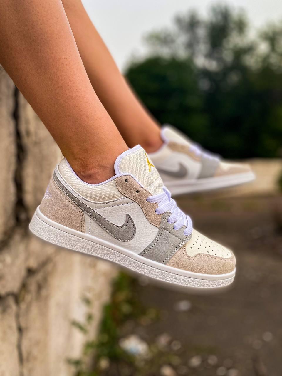 Nike Air Jordan Retro 1 Low Beige Grey