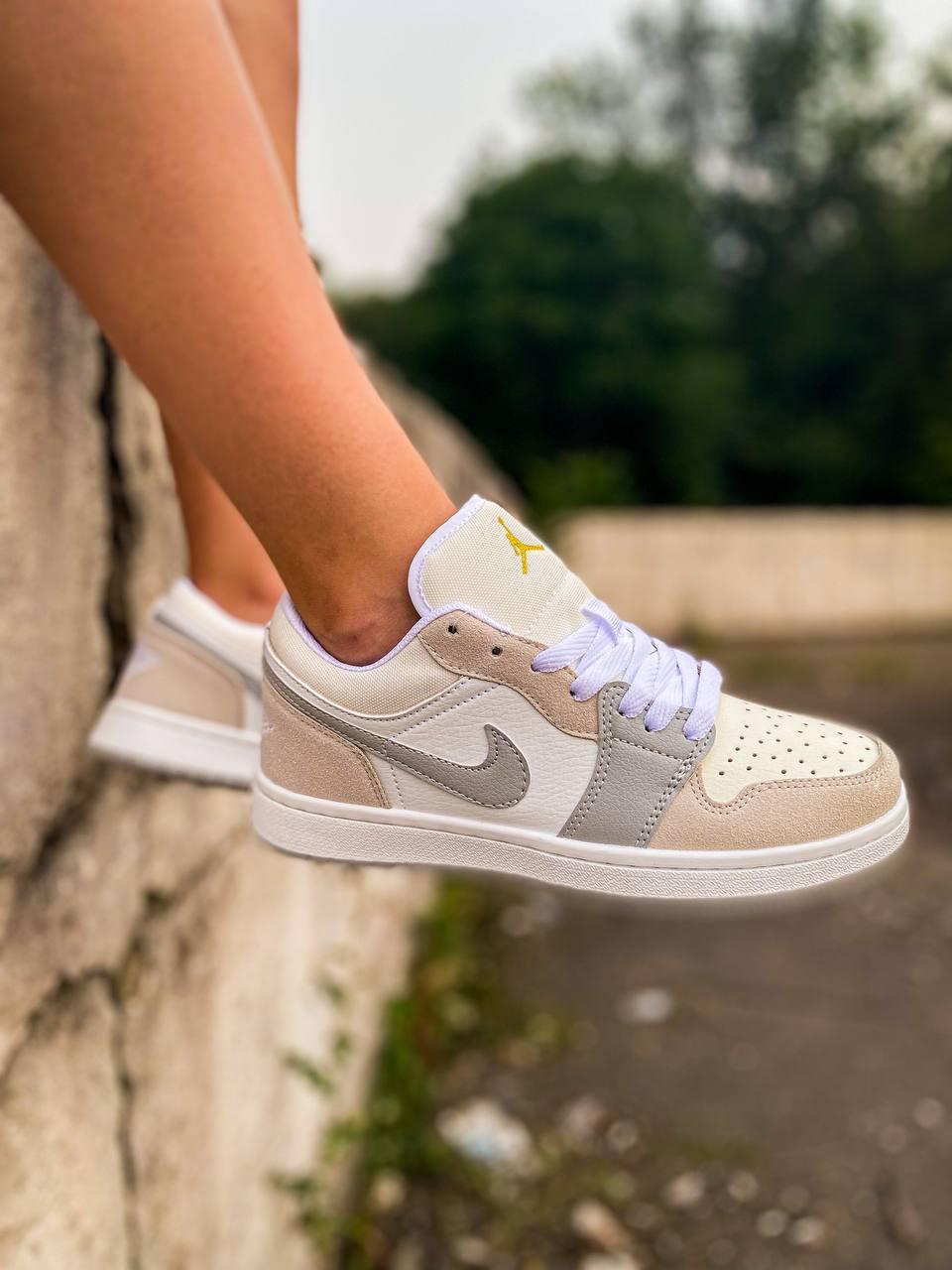 Nike Air Jordan Retro 1 Low Beige Grey