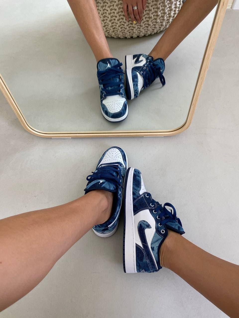 Nike Air Jordan Retro 1 Low Blue White 1