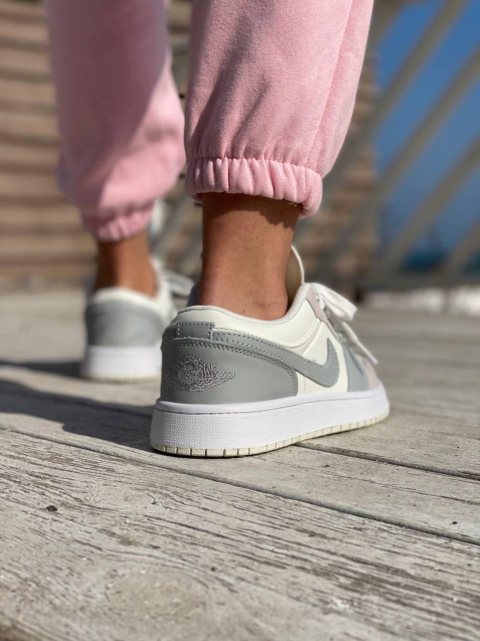 Nike Air Jordan Retro 1 Low Grey White 5