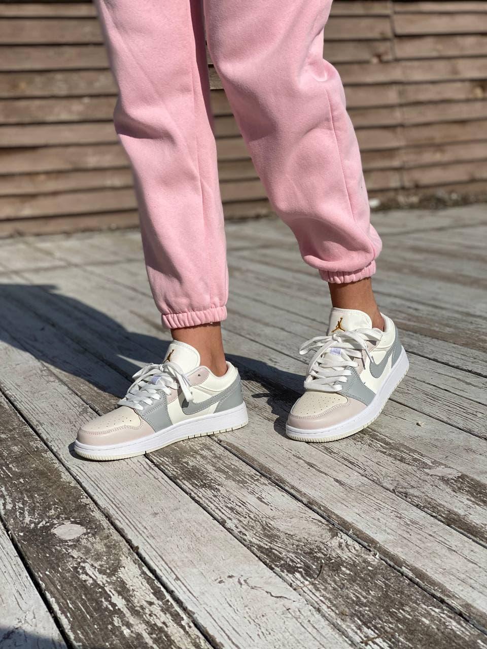 Nike Air Jordan Retro 1 Low Grey White 5