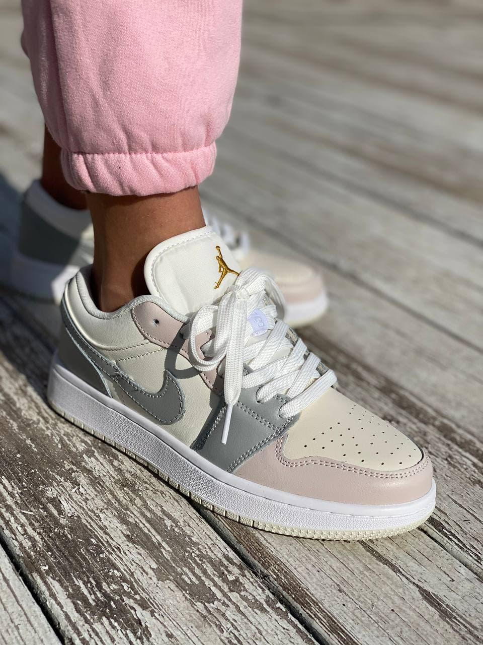 Nike Air Jordan Retro 1 Low Grey White 5