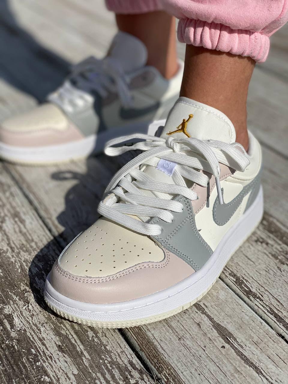 Nike Air Jordan Retro 1 Low Grey White 5