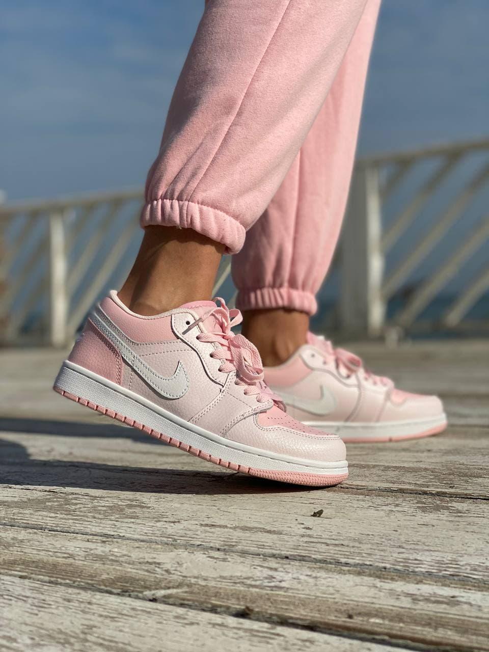 Nike Air Jordan Retro 1 Low Pink White