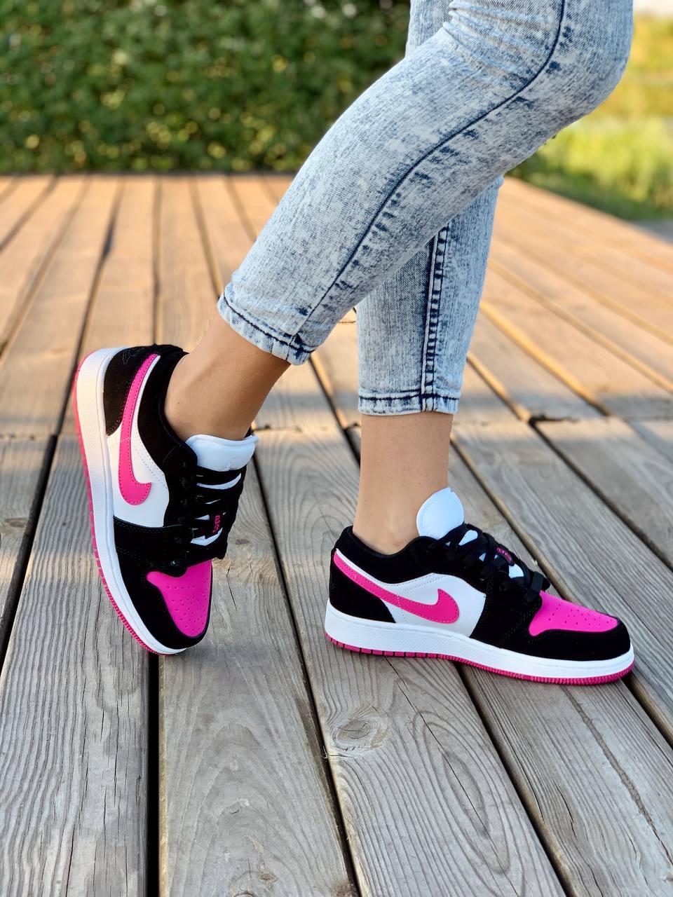 Nike Air Jordan Retro 1 Low Pink Black White