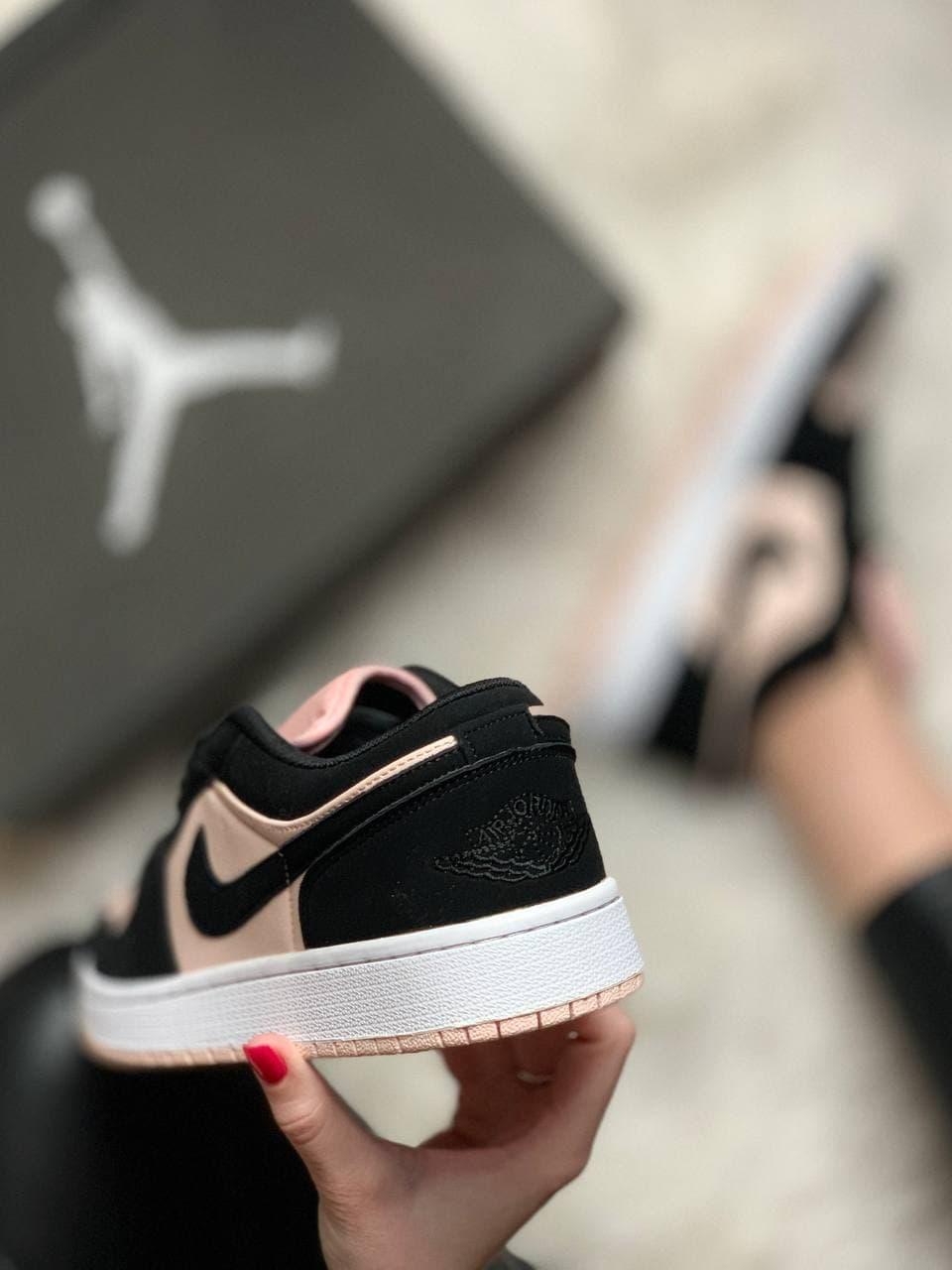 Nike Air Jordan Retro 1 Low Pink Black White 2