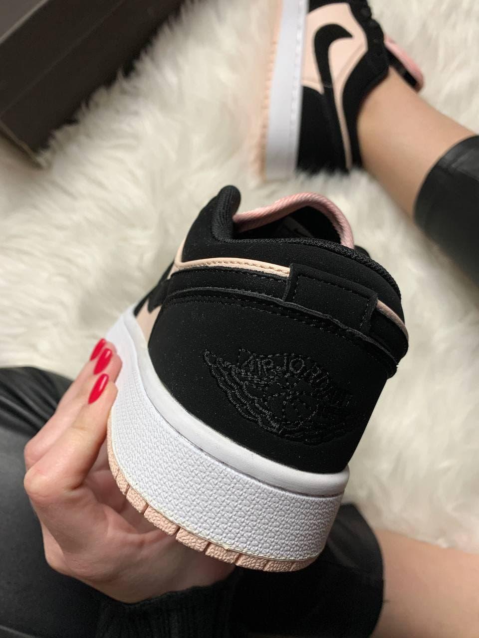 Nike Air Jordan Retro 1 Low Pink Black White 2