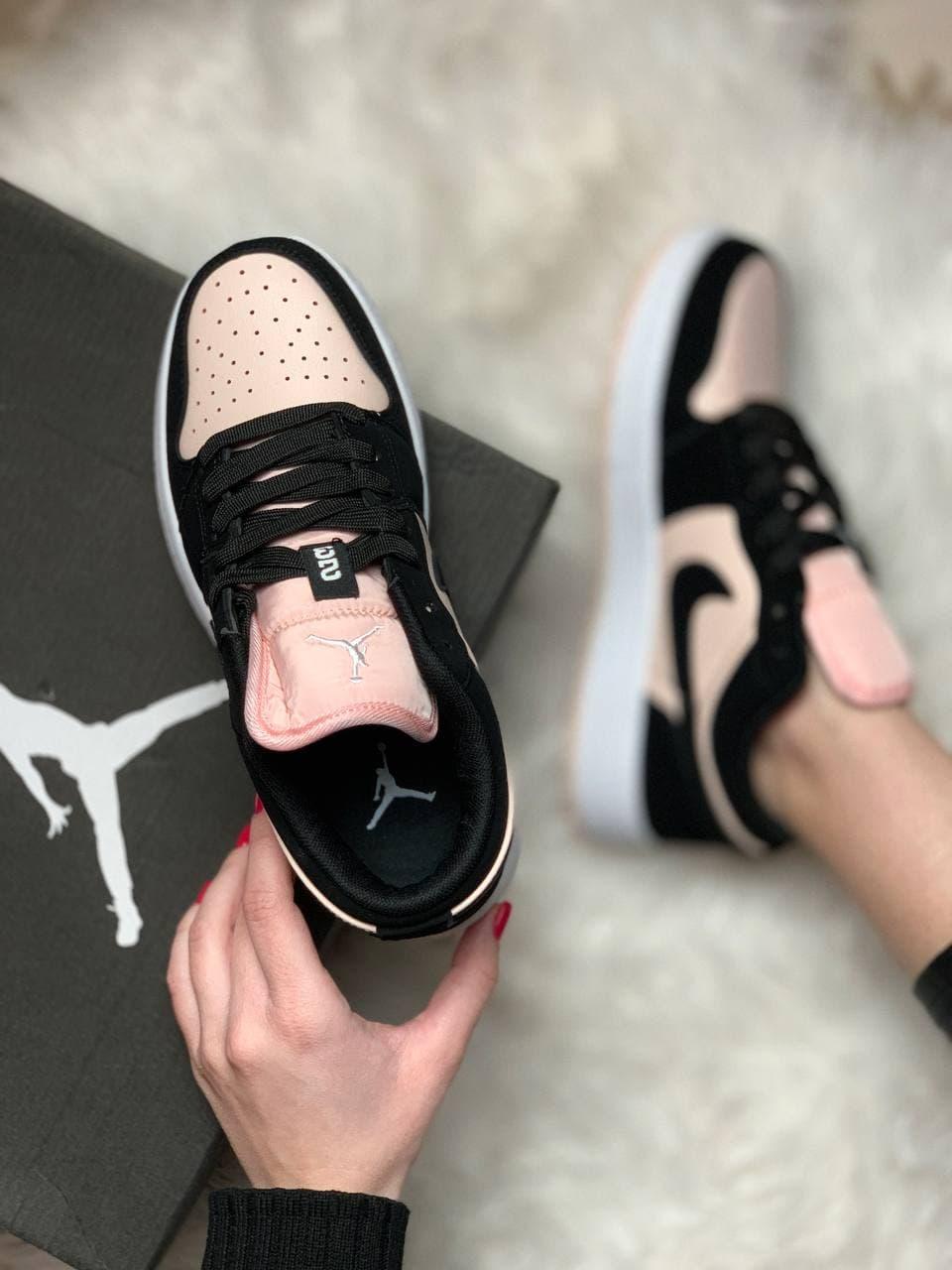 Nike Air Jordan Retro 1 Low Pink Black White 2