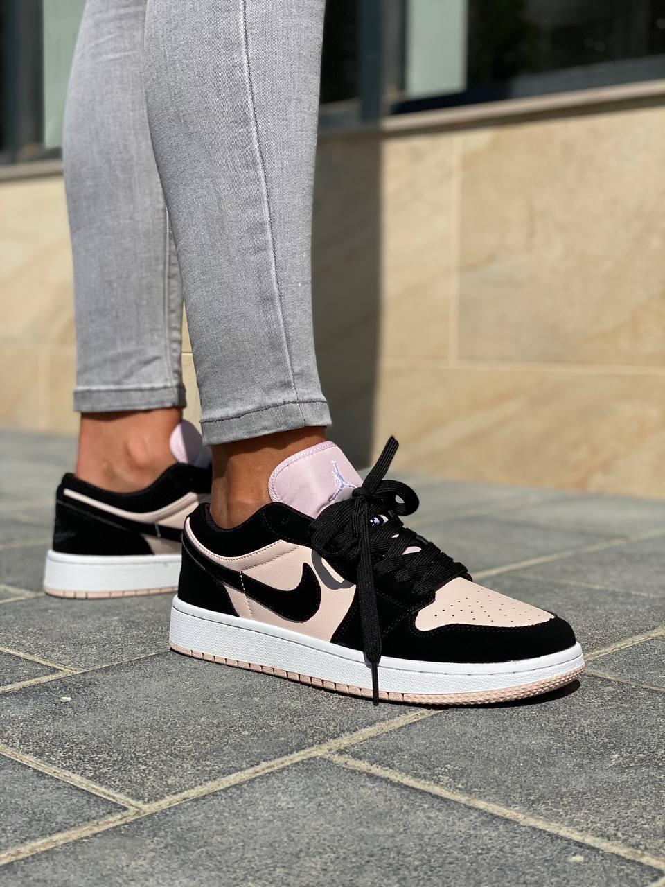 Nike Air Jordan Retro 1 Low Pink Black White 2