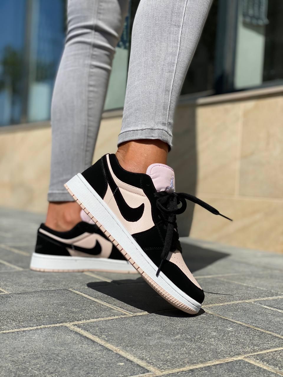 Nike Air Jordan Retro 1 Low Pink Black White 2