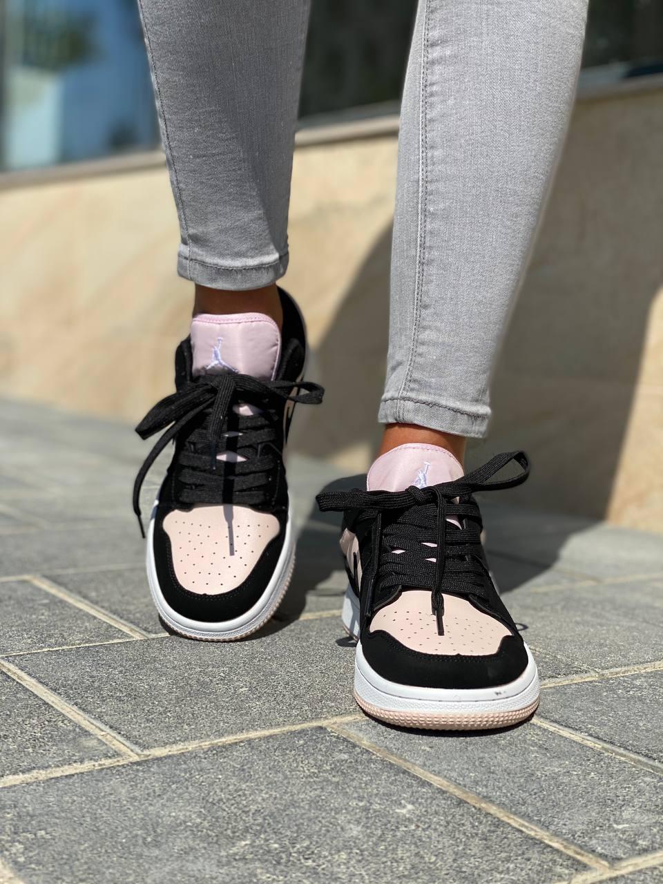 Nike Air Jordan Retro 1 Low Pink Black White 2