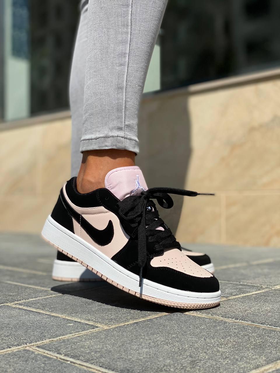 Nike Air Jordan Retro 1 Low Pink Black White 2