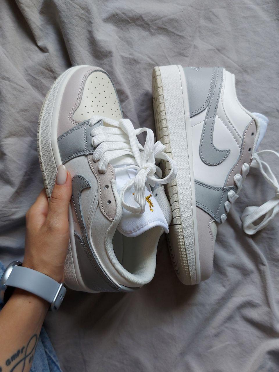Nike Air Jordan Retro 1 Low Grey Beige