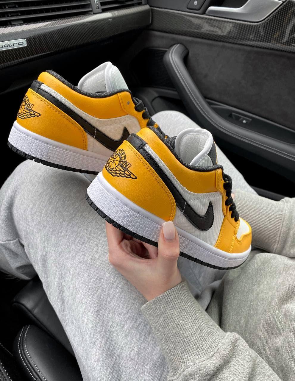 Nike Air Jordan Retro 1 Low Yellow White Black