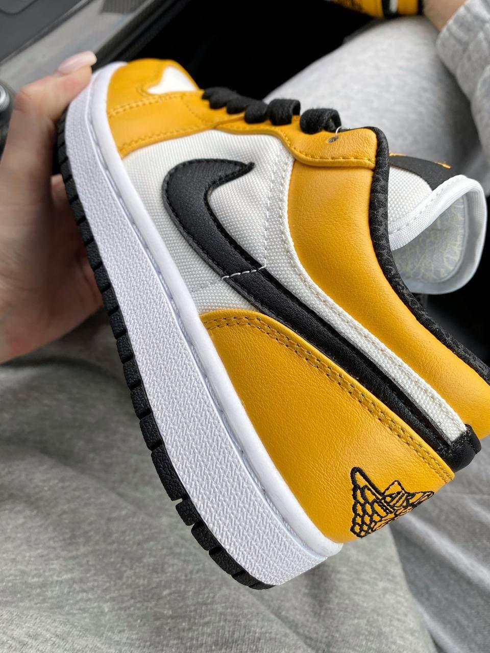 Nike Air Jordan Retro 1 Low Yellow White Black