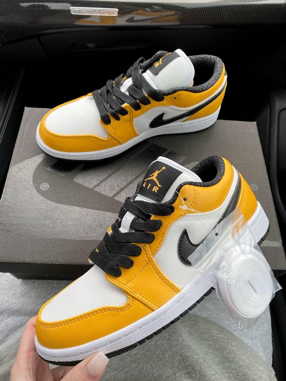 Nike Air Jordan Retro 1 Low Yellow White Black