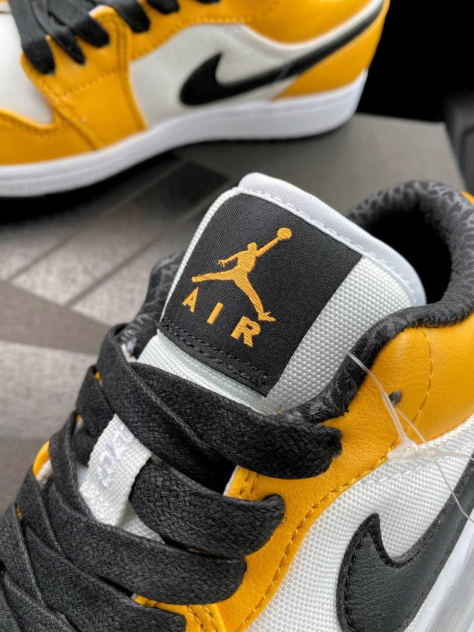 Nike Air Jordan Retro 1 Low Yellow White Black
