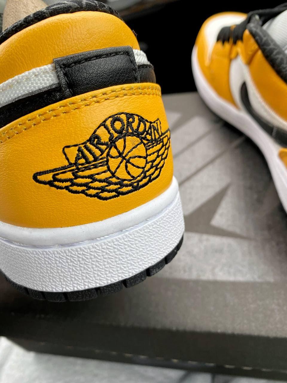 Nike Air Jordan Retro 1 Low Yellow White Black