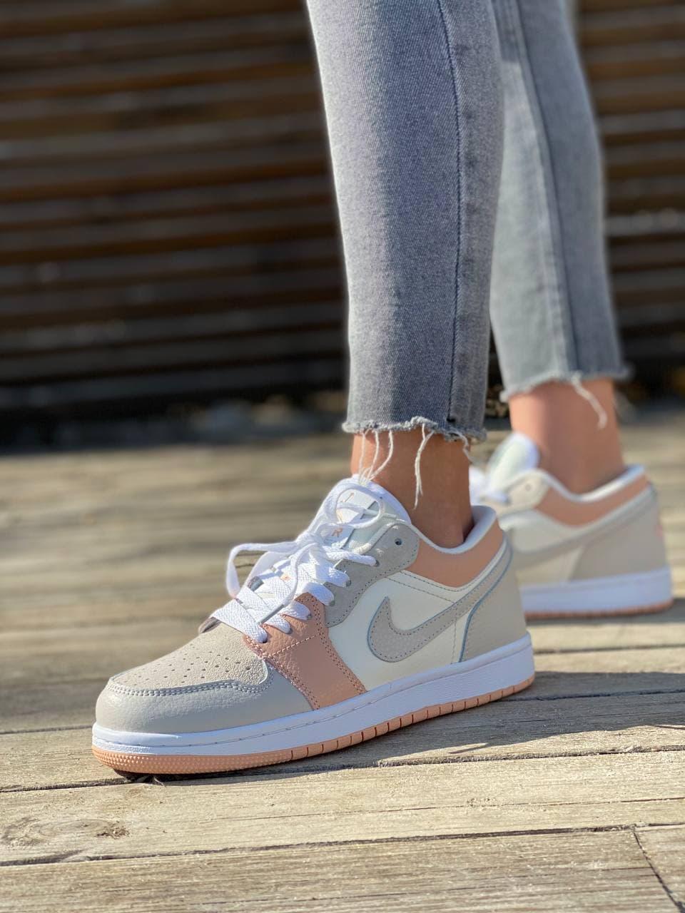 Nike Air Jordan Retro 1 Low Pink Grey White