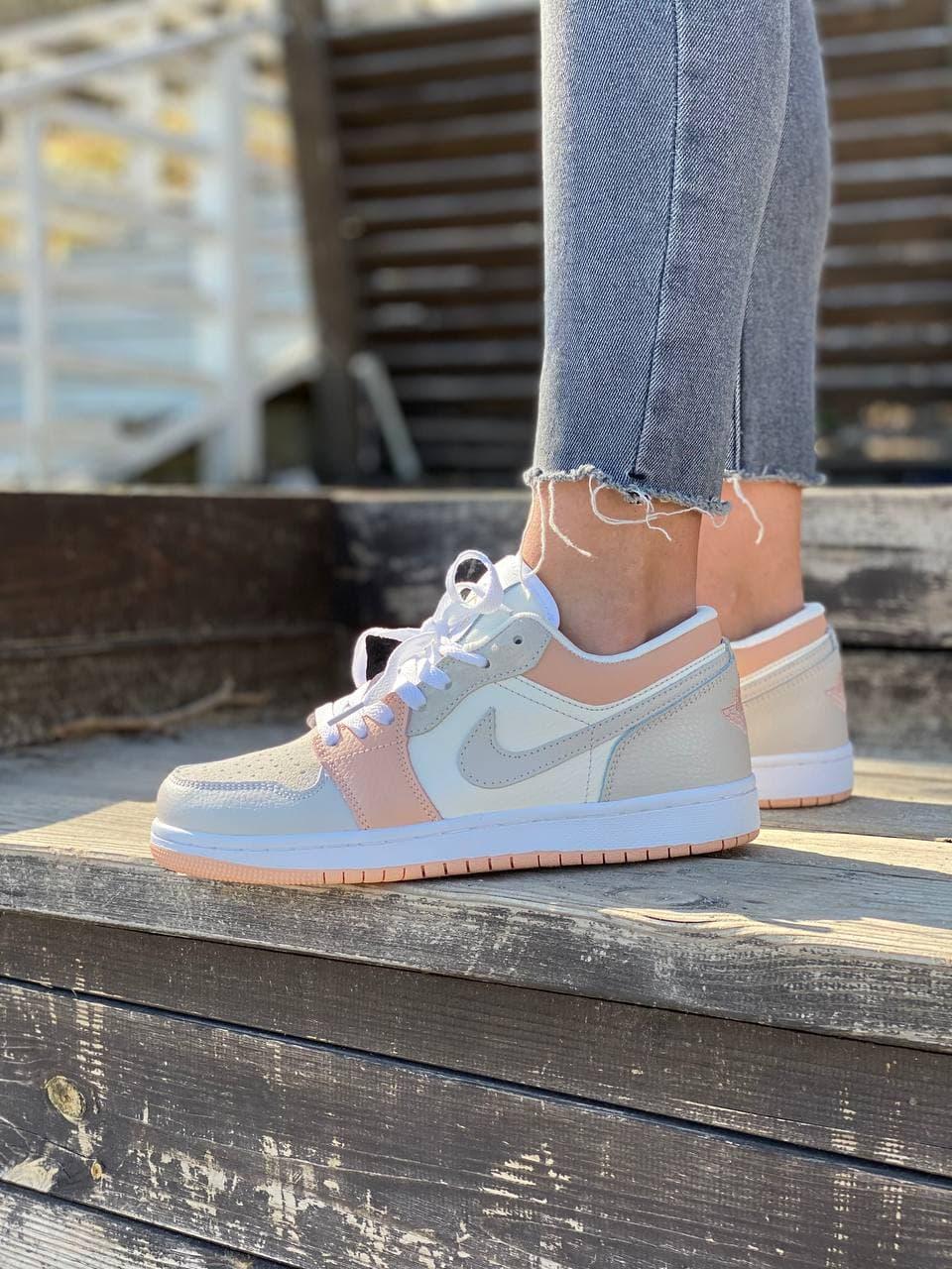 Nike Air Jordan Retro 1 Low Pink Grey White