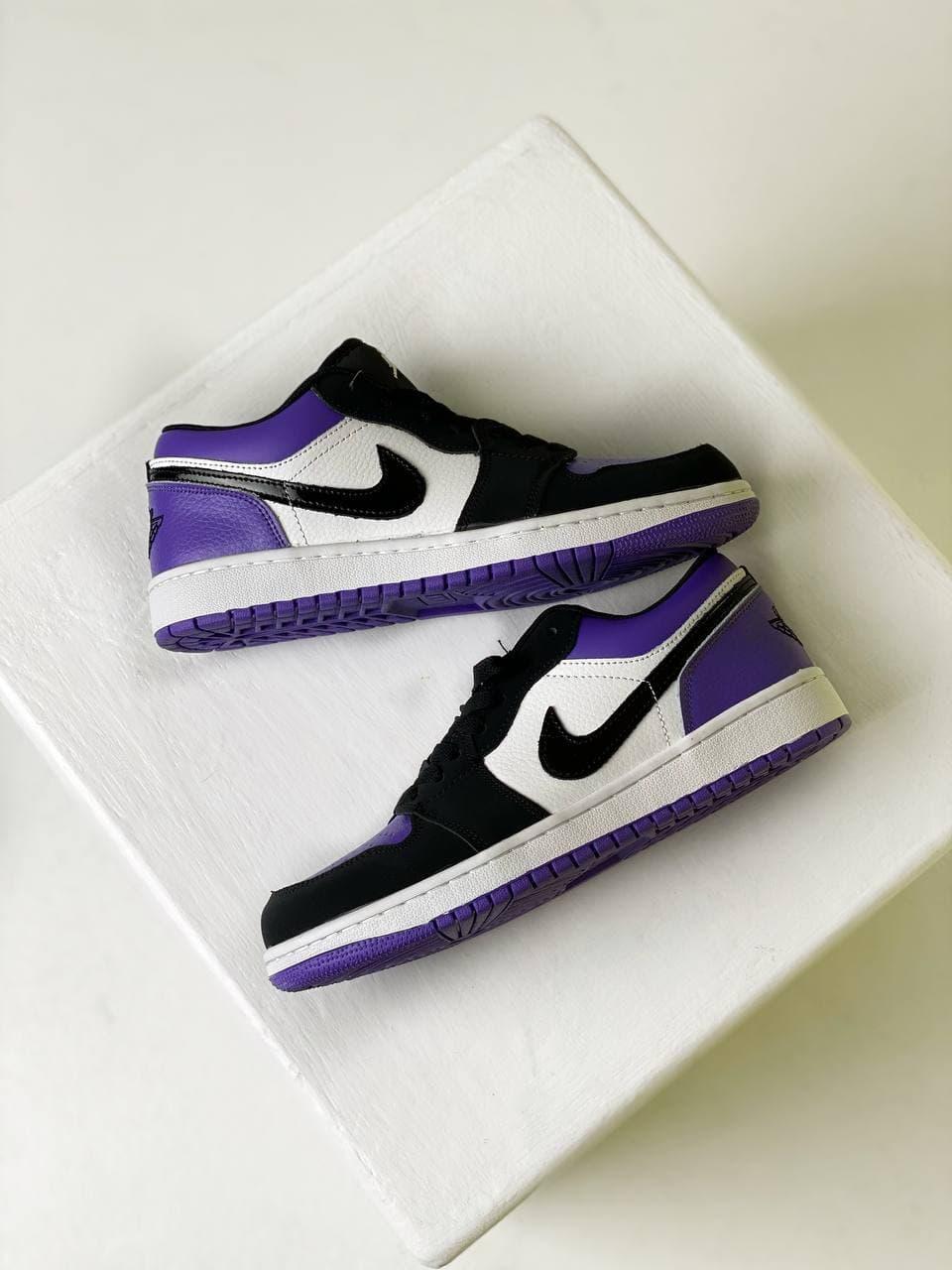 Nike Air Jordan Retro 1 Low Violet White Black