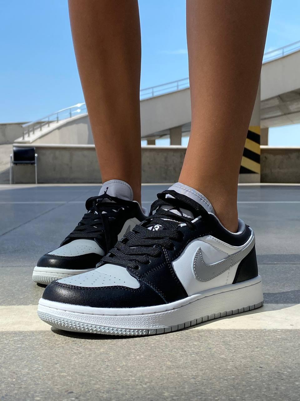 Nike Air Jordan Retro 1 Low Black White Grey 1